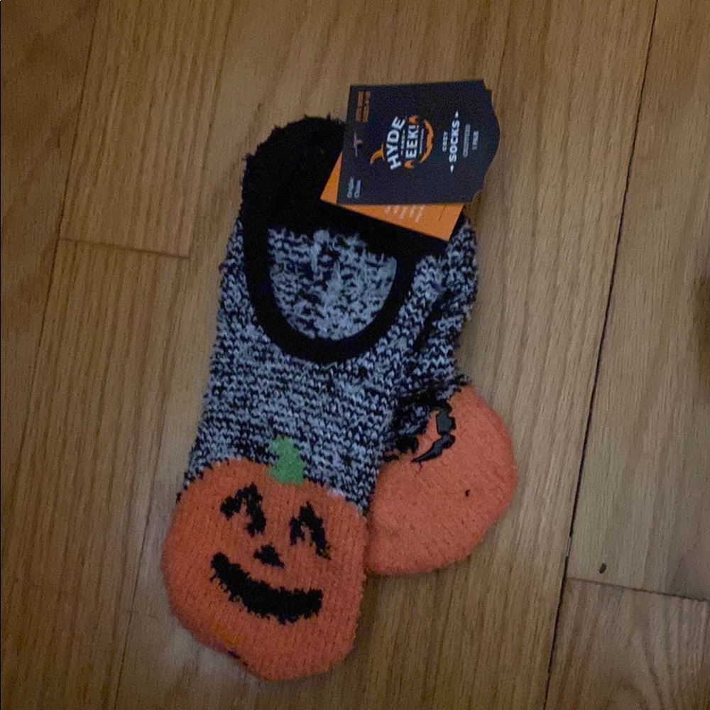 Halloween Pumpkin Fuzzy Socks